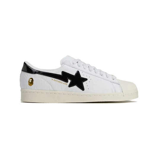 BAPE x Adidas Superstar Vintage 'White Black' Men's